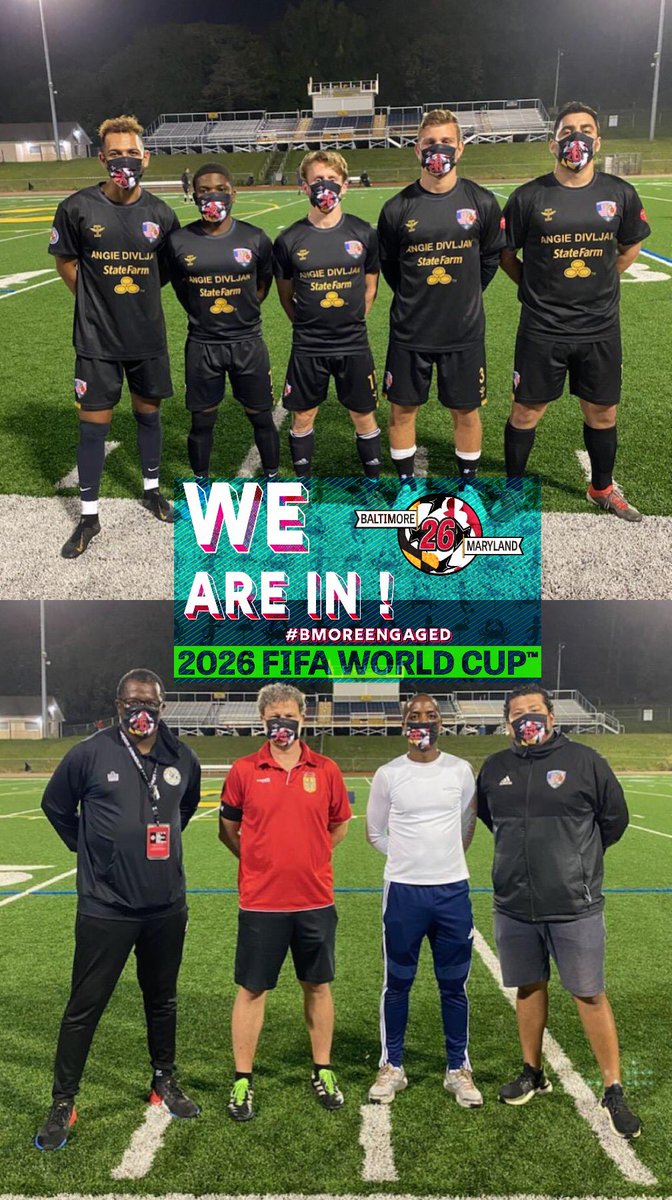 columbiafcmd's tweet photo. 🌎🌍🌏🏆 @columbiafcmd is In!!! Help us bring the @FIFAWorldCup 2026 games closer to home. Go to @BaltimoreMD2026 for more information All for one, One #ForAll #soccer #worldcup #bmoreengaged @MarylandMajors @marylandsoccer @MarylandSports @USASARegion1 @D17Athletics @ColumbiaMD https://t.co/PDf8ejSF6q