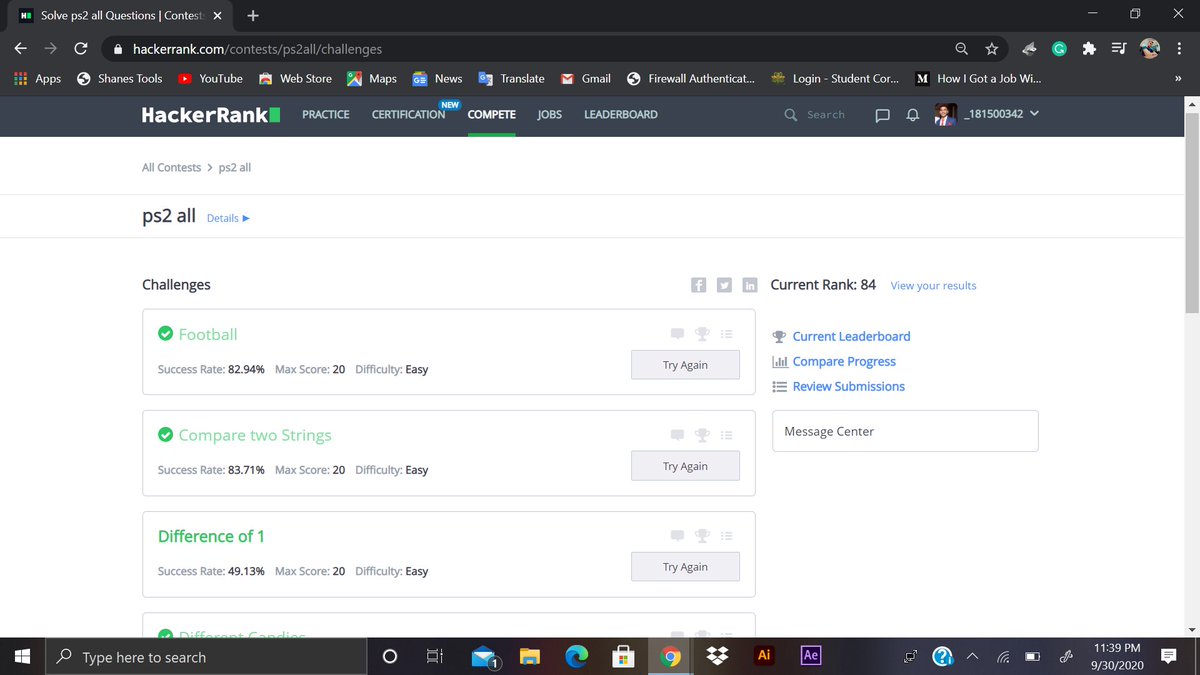 imkush09's tweet image. Day 3: Today I Solved some Programming Questions on
@hackerrank on the challenges provided by gcfl.
#100DaysOfCode #ComputerProgramming #CodingTwitter #100DaysOfTwitter