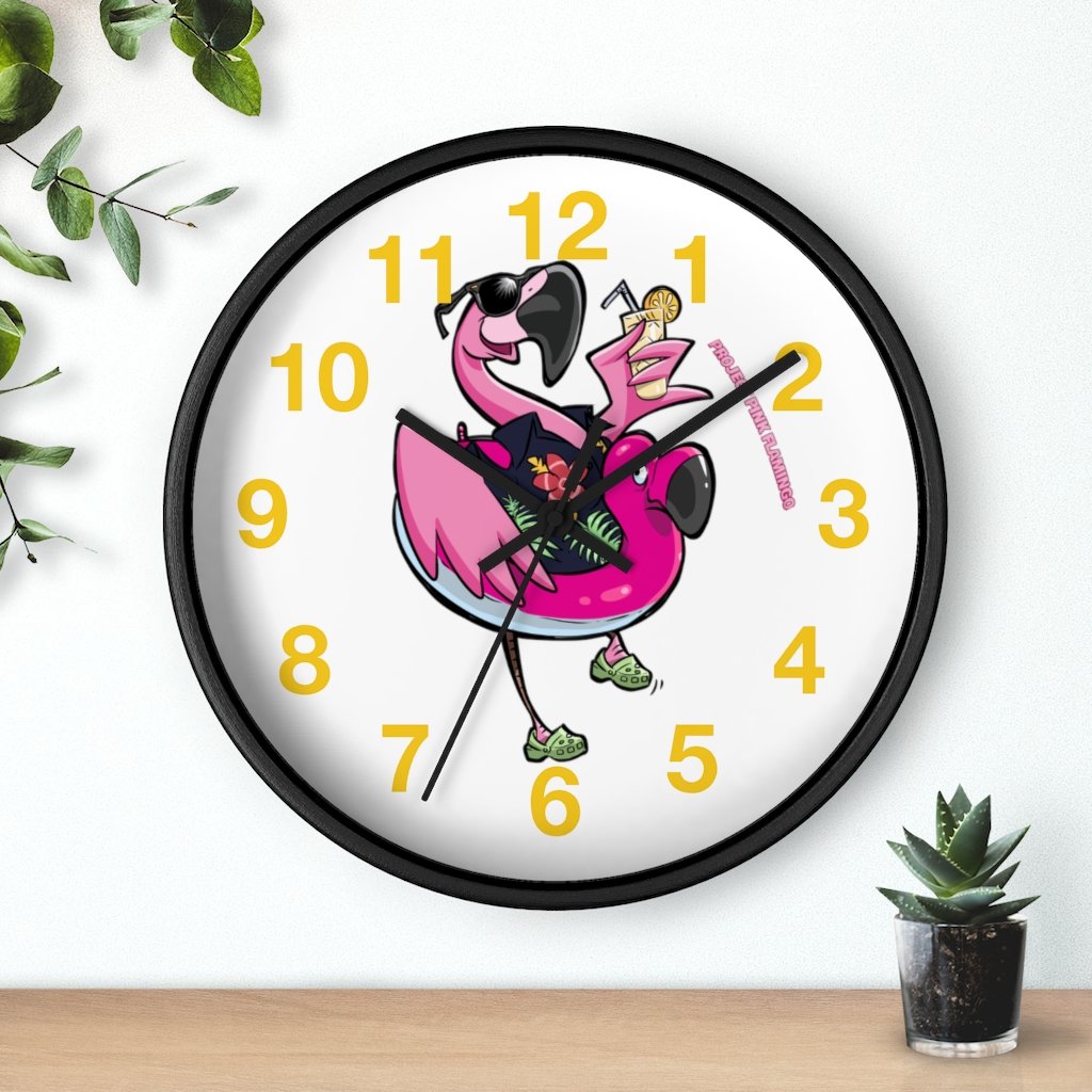 ProjectpinkF's tweet image. Have your favorite 🦩 tell you the time with our Custom Wall Clocks 💯👌 available at projectpinkflamingo.com #projectpinkflamingo 🤙