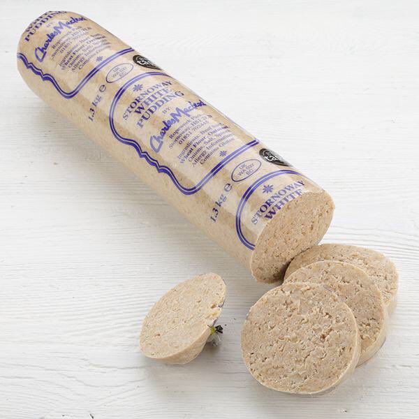 If u thought blood pudding gross, how about white pudding?? Made of pork fat! 