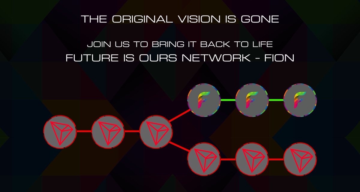 FIONetwork's tweet image. What is FION?

At the base, we are a fork of #TRON.

BUT... in every other way, our ideals are extremely different.

The original vision created by @justinsuntron brought shock and awe to the blockchain world... Its not the same today. 

fionetwork.com
