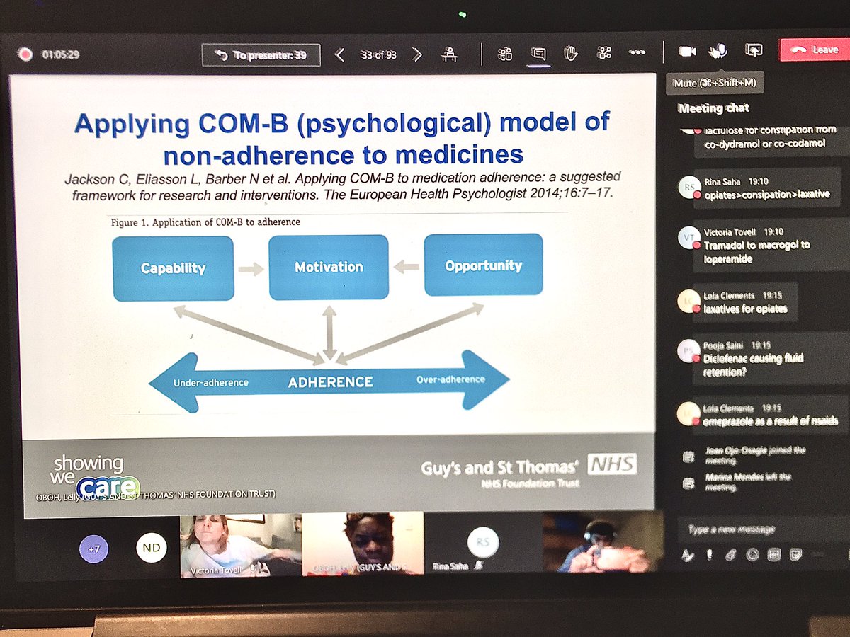 Don’t think lectures on online platforms can be interesting? Attend one with <a href="/LellyOboh/">Lelly Oboh</a> whose enthusiasm penetrates the screens and into your home. Lucky to have obtained Lelly for our #polypharmacy unit 
#PHiF #pharmacylife #deprescribing