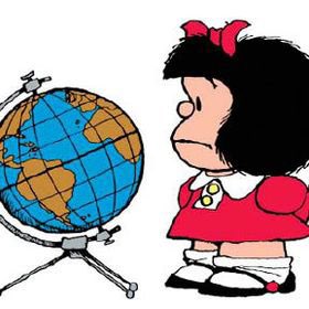 lecartographe's tweet photo. Le papa de #Mafalda et de son globe 🌎 connu de tous est parti #Quino
Sale journée... https://t.co/1WqpgG49AQ
