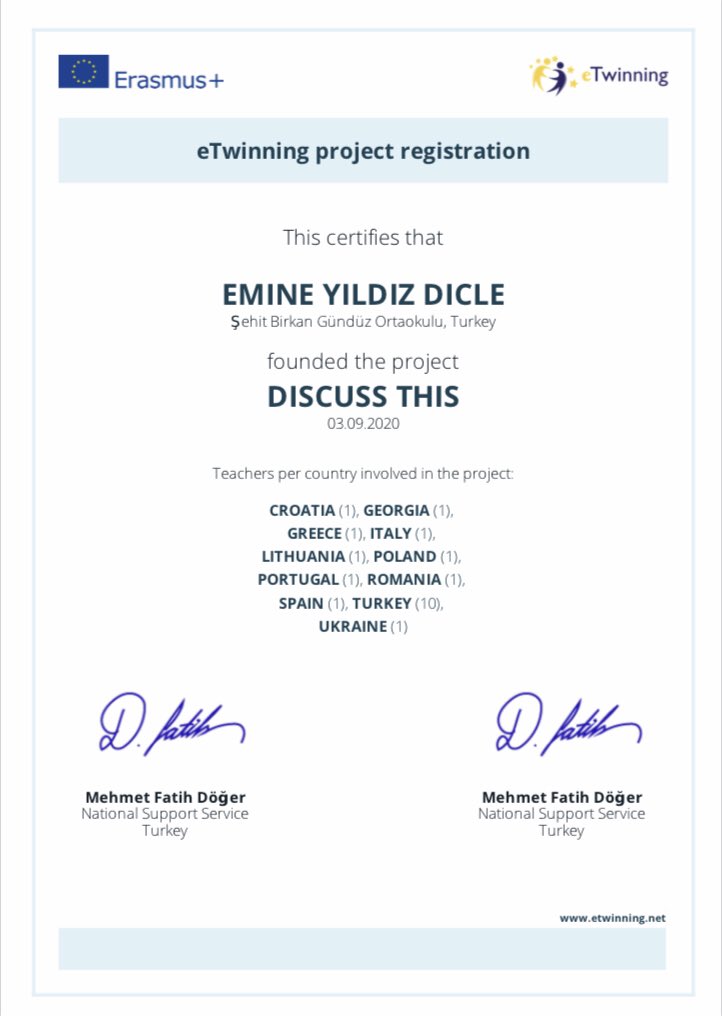 Let’s celebrate our new project! 🥳
<a href="/tretwinning/">eTwinning Türkiye</a> <a href="/turangore/">Turan GÖRE</a> <a href="/FeruzeErol/">feruze erol</a>