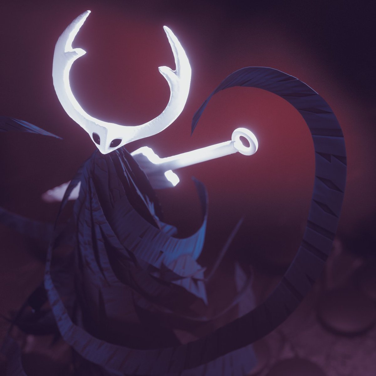 Teknobabel's tweet image. Some #HollowKnight fan art #mediumbyadobe #cinema4d #octanerender