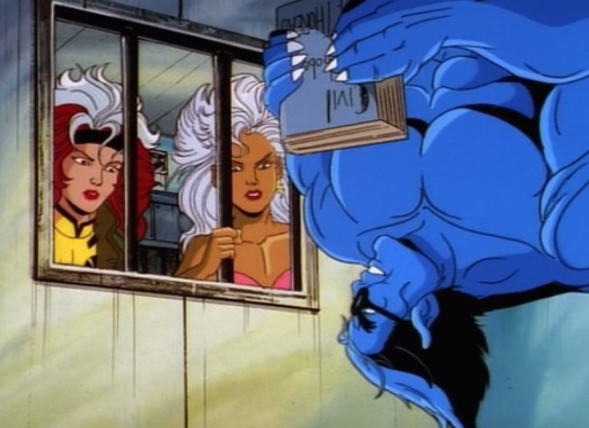 Beast: -He said my feet pics got him and his partner through a really tough time. They're actaully breaking me out tonight. Storm: See, aren't you glad you took my advice to make an Only Fans?Rogue: I love how you match a book to the theme of the feet pics. So tasteful.