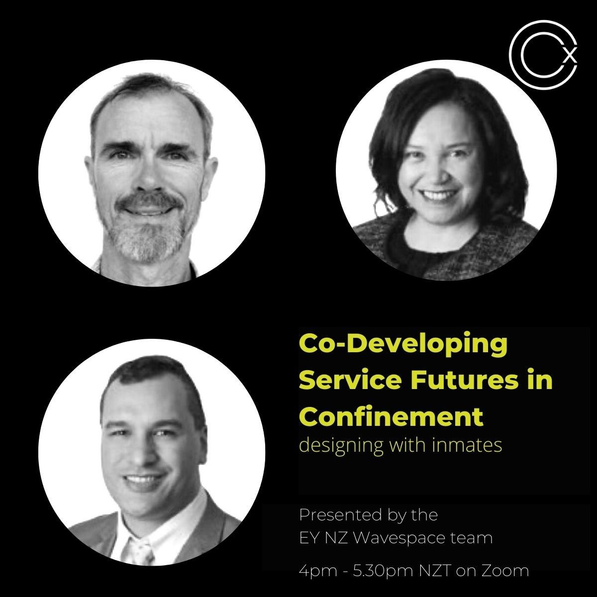 CXCollectiveNZ's tweet image. Thrilled to be partnering with the @EY wavespace team for this very special seminar on designing service futures with inmates buff.ly/3491Ohf

#customerexperience #socIn #publicsectordesign #HCD #DesignThinking #servicedesign #community #innovation #CX #cxdesign