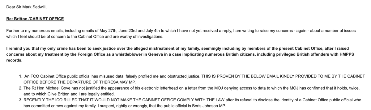 SUSANBR47706704's tweet image. @BorisJohnson should insist that @cabinetofficeuk discloses the identity of the Minister who has apparently committed crimes against British victims of 
#privilegedimpunity offenders with @hmpps records! #Case6506051