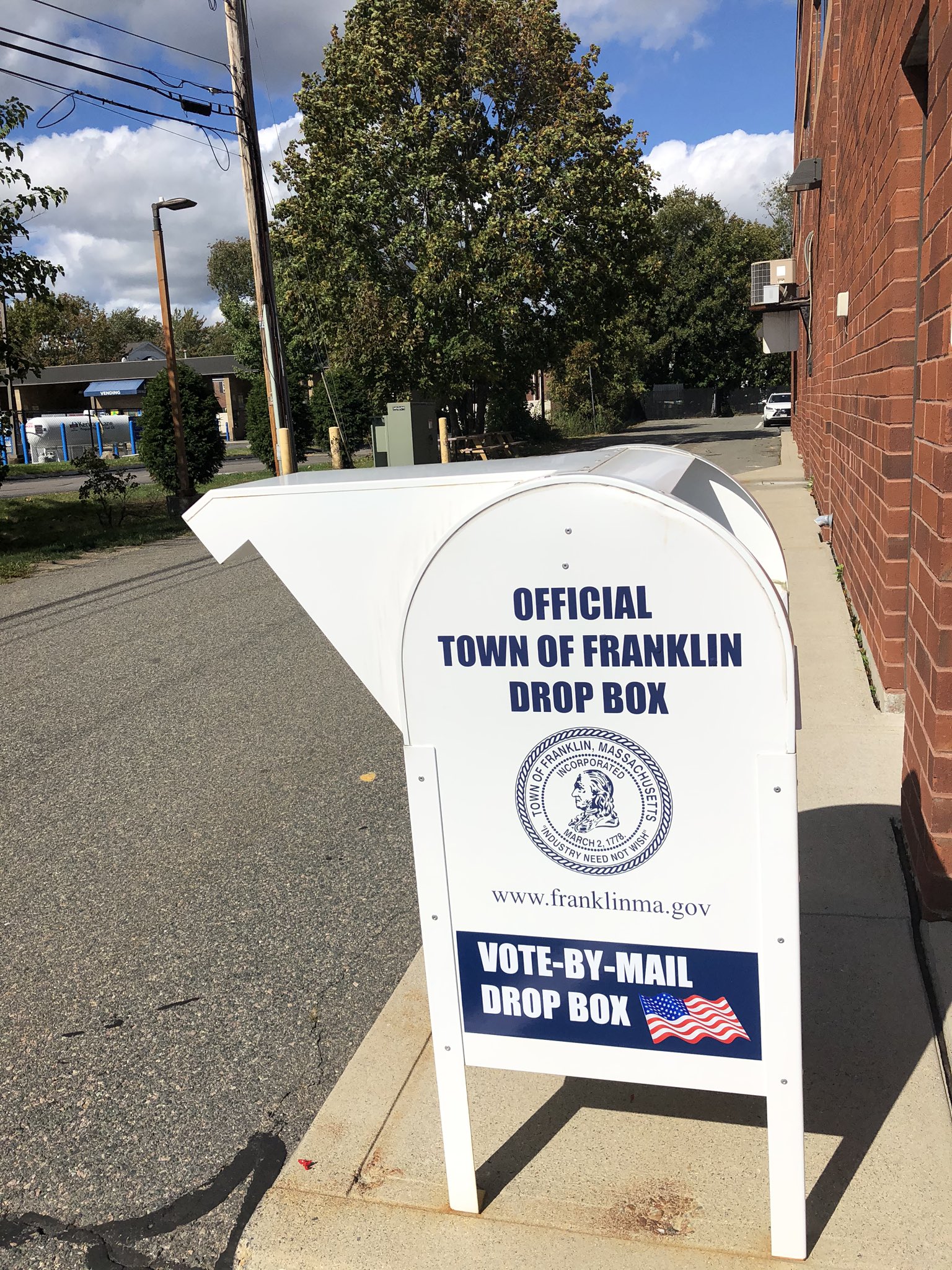 Town of Franklin, MA: Business Drop Box available for Mail in Ballots Town of Franklin, MA: Business Drop Box available for Mail in Ballots