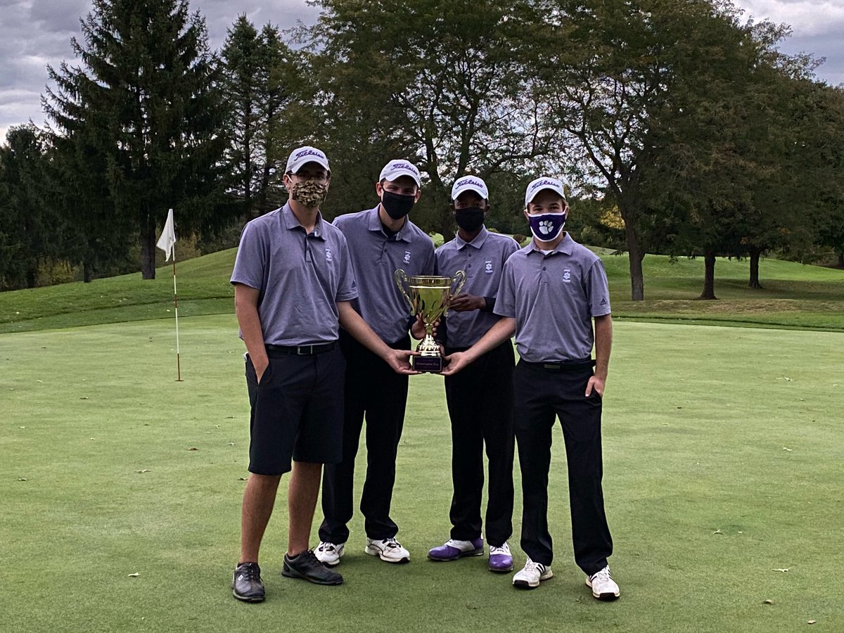 PHSCTigerGolf's tweet photo. Tigers win the Pickerington Cup for the 2nd straight year!
@BlakeB107 &amp; @ColeCran49 7&amp;5
@Allen_071 &amp; @jpfries519 4&amp;3
@jaden0411 &amp; Cody W 2&amp;1
@AidanIsaac3 &amp; @cwoodward_ 1up
@cole_dashner &amp; @belcher_jace halve

Final 4.5-1.5 from Pine Hill

Great Playing Tigers! https://t.co/z82grPxD8l