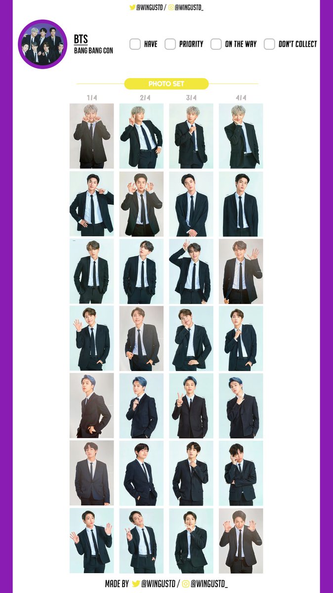 ꜥꜤ🌌 #bts ot7 — bang bang con the live mini photocards, photo