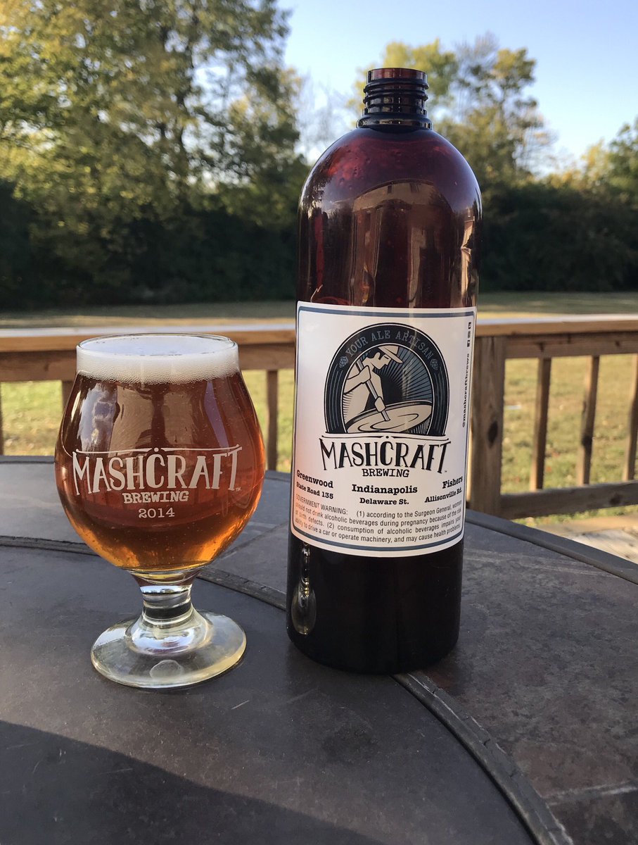 Indybeersleuth's tweet image. It’s a @MashCraftBrews double play today for #IndyBeerWeek: Oktoberfest, and High PA (with @IndyHighBines)!