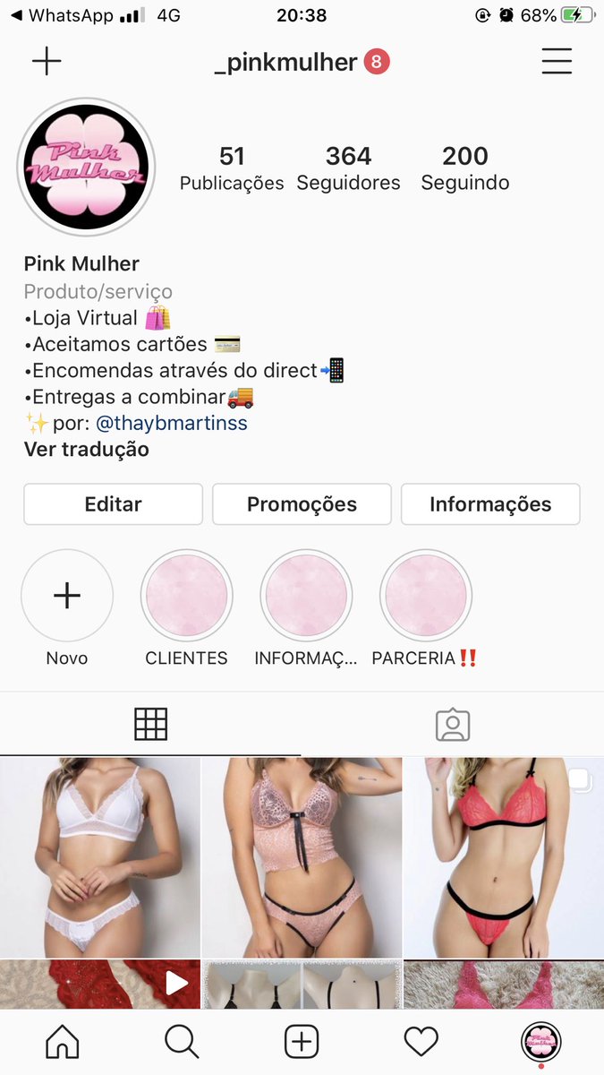 _pinkmulher's tweet photo. TEMOS NOVIDADES NO INSTAGRAM ❤️

•Aceitamos cartões 💳
•Encomendas através do direct📲
•Entregas a combinar🚚
•Trabalhamos com pronta entrega e encomendas https://t.co/zsHngC7C6N
