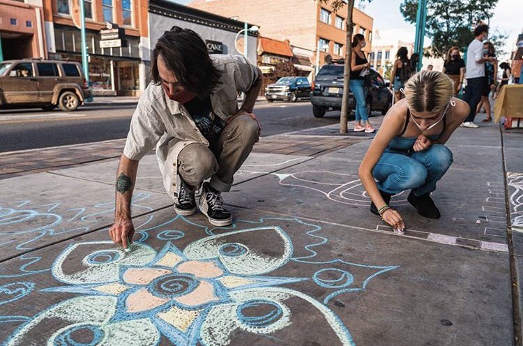 ABQartwalk's tweet photo. This Friday for ABQ Artwalk, the art students of @SiembraABQ will be setting up art booths via the school’s curbside on Central! Featuring their work from a project titled: Art in the time of Corona. ABQ Artwalk maps for Friday now available at https://t.co/CsPbuylfP2! https://t.co/9cwMwLLib3