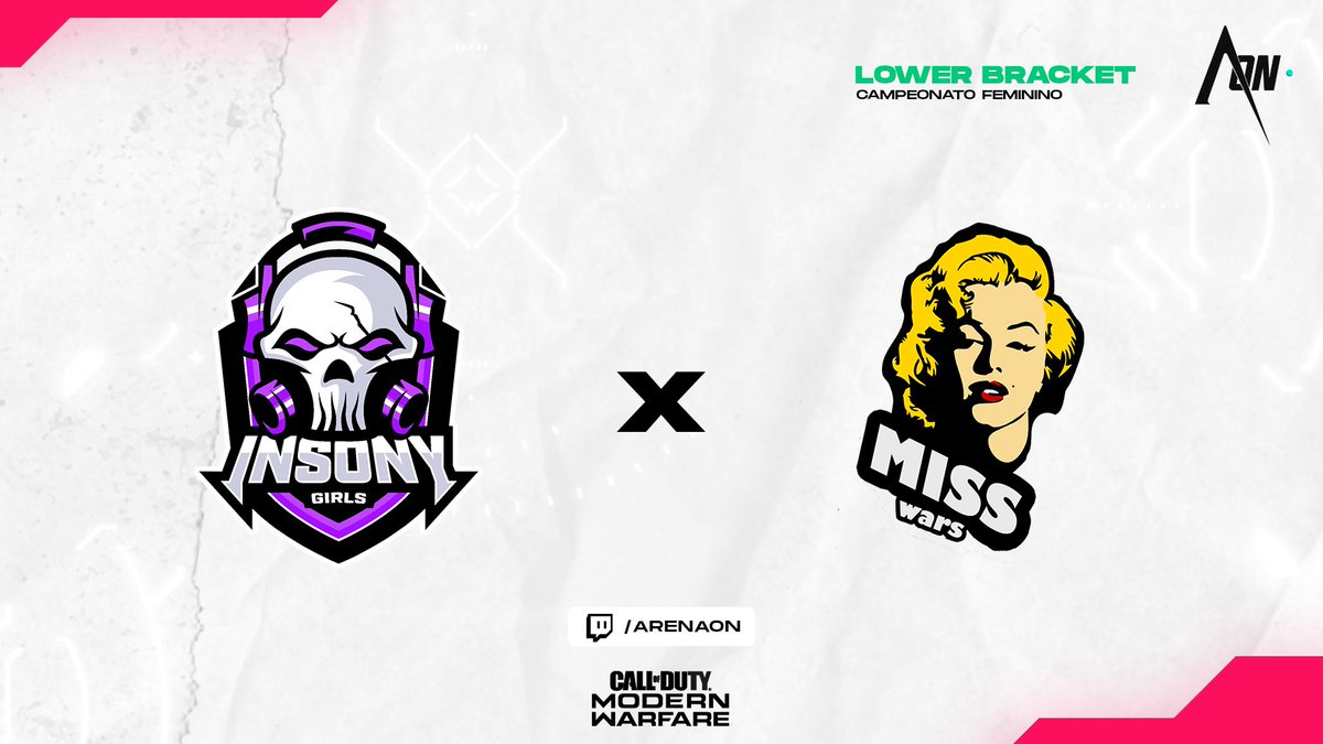 🎮 CAMPEONATO FEMININO

A tabela vai afunilando com o final da competição e só restam partidas da Lower Bracket.

Hoje às 22h a <a href="/insonygirls/">INSONY Girls💜💀 INSANAS FEM</a> enfrentam as meninas da <a href="/MissWars/">MiSS Wars</a> valendo vaga na próxima etapa do torneio.

📺 twitch.tv/ArenaOn
🎙 <a href="/uStressed_/">uStressed</a> e <a href="/thecruelgg/">Michael Douglas</a>