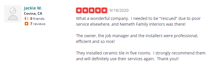 Nemethinteriors's tweet photo. Thanks for the rave review, Jackie! We're so glad to hear how pleased you are with our services. We look forward to providing excellent services for you again as well as many others! #homedecor #design #flooring #remodel #homeimprovement #interiordesign https://t.co/uSSzrvG0Rn