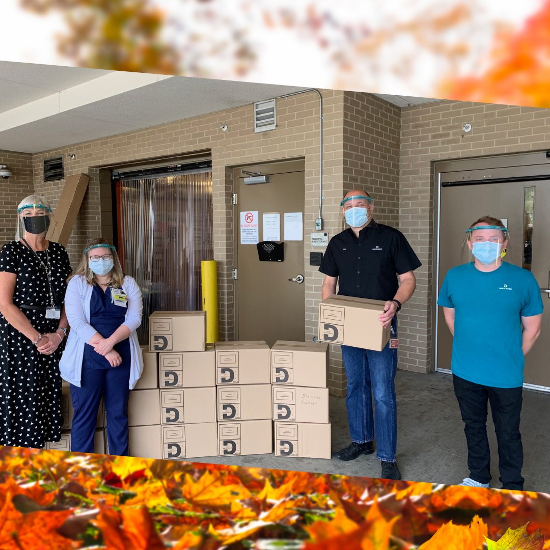 memorialgiving's tweet photo. #ThankfulThursday Thank you to Draexlmaier Corporation for donating 640 resuable face shields! https://t.co/vg2qrBkGqa
