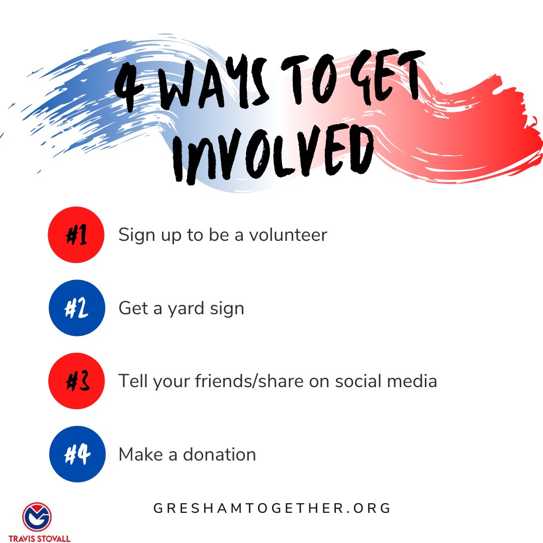 GreshamTogether's tweet photo. We are nearly ONE MONTH away from election day! Travis can't thank you all enough for the support you've shown. Let's come together and make sure the future of Gresham stays in Gresham hands, friends. We got this - let's see #MayorStovall come November 💪 #GreshamTogether https://t.co/vacUyyWdNp