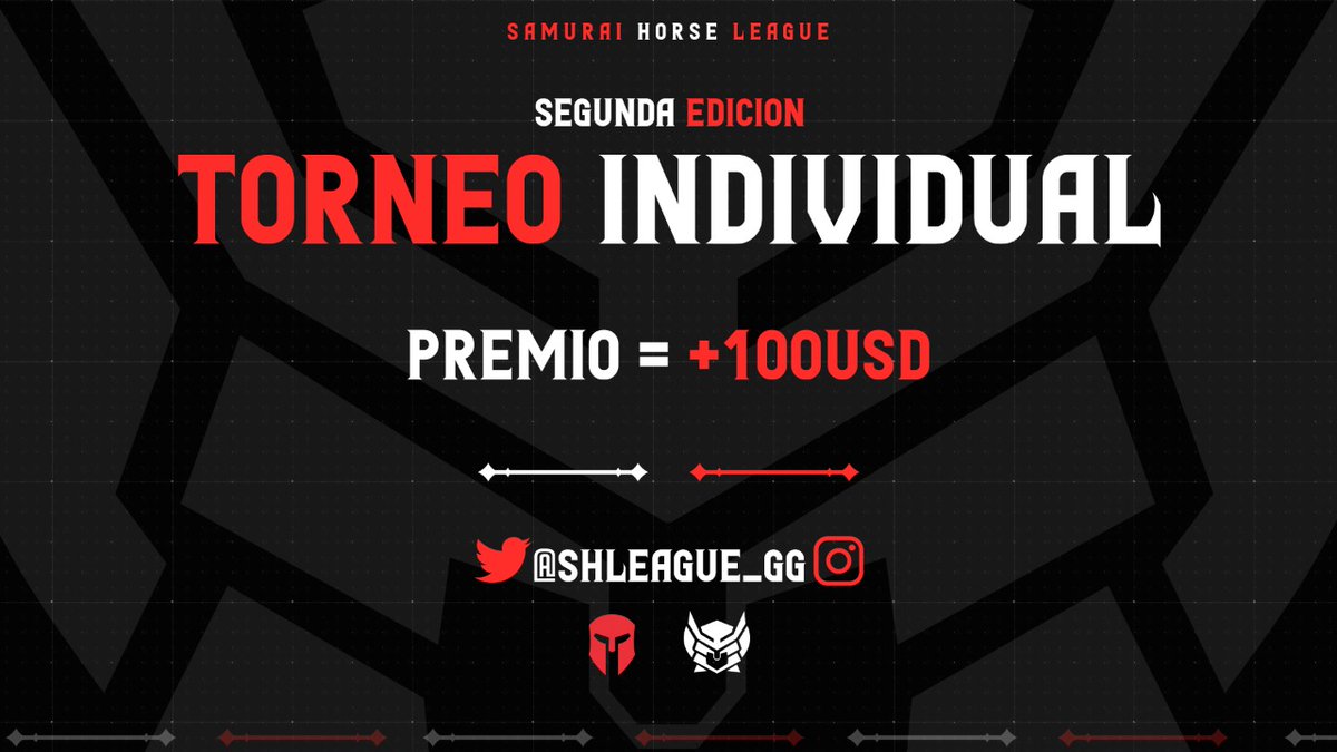 ⛩️INSCRIPCIONES ABIERTAS⛩️
LIGA INDIVIDUAL #2🌎

💵+100$ Premios💵 (USD)

REQUISITOS:

• Seguirnos 
• Seguir a
<a href="/LigaSamurai/">Metacade</a>
@Jorge_A545

• Dar ❤️y 🔁
• Pedir 5rts.

🔥CUPOS ILIMITADOS
🔒CIERRE: 5/10
MANDAR LAS PRUEBAS  AL MD