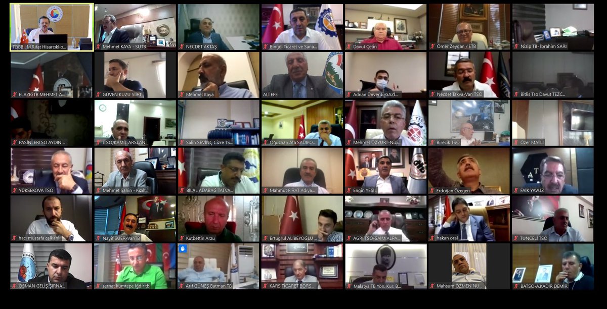Siirt TSO (@siirttso) on Twitter photo Siirt TSO Başkanı Güven Kuzu, TOBB Başkanı <a href="/RHisarciklioglu/">Rifat Hisarcıklıoğlu</a> başkanlığında video konferans yöntemiyle düzenlenen Doğu ve Güneydoğu Anadolu Bölgeleri Oda/Borsa başkanları istişare toplantısına katıldı.
Başkan Kuzu, üyelerimizin talep ve sıkıntılarını Sn. Hisarcıklıoğlu’na iletti. Siirt TSO Başkanı Güven Kuzu, TOBB Başkanı <a href="/RHisarciklioglu/">Rifat Hisarcıklıoğlu</a> başkanlığında video konferans yöntemiyle düzenlenen Doğu ve Güneydoğu Anadolu Bölgeleri Oda/Borsa başkanları istişare toplantısına katıldı.
Başkan Kuzu, üyelerimizin talep ve sıkıntılarını Sn. Hisarcıklıoğlu’na iletti.