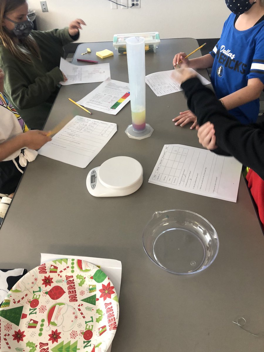 ms_kappen's tweet photo. I’ve never done a density column before, but hearing the excitement in my @ArgyleISD 5th graders voices made all the prep worth it. My favorite kid quote today was ‘I made a rainbow that looks so good I want to eat it’

#AWEsomeEagles #FunInFifthGrade #Science #scienceteacher https://t.co/wadQQdbvys