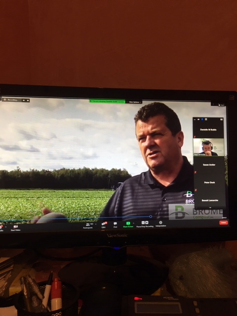 CompostCanada's tweet photo. Paul Larouche of Brome Compost showed some of their great projects virtually this morning at our Organics Recycling Conference! #compost2020 #compost https://t.co/Ikk21wcpLo