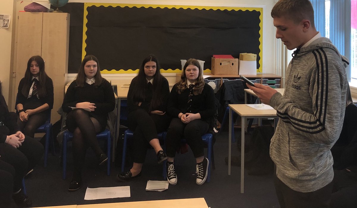 MarwickMrs's tweet photo. The great debate! Higher RMPS pupils debated legalising the death penalty in the UK. Some fabulous points made on both sides but in the end it was agreed by the majority that capital punishment is morally wrong and should not be legalised. @IRoyalSocial @Merrilees_RMPS https://t.co/BRaHpAHEFB