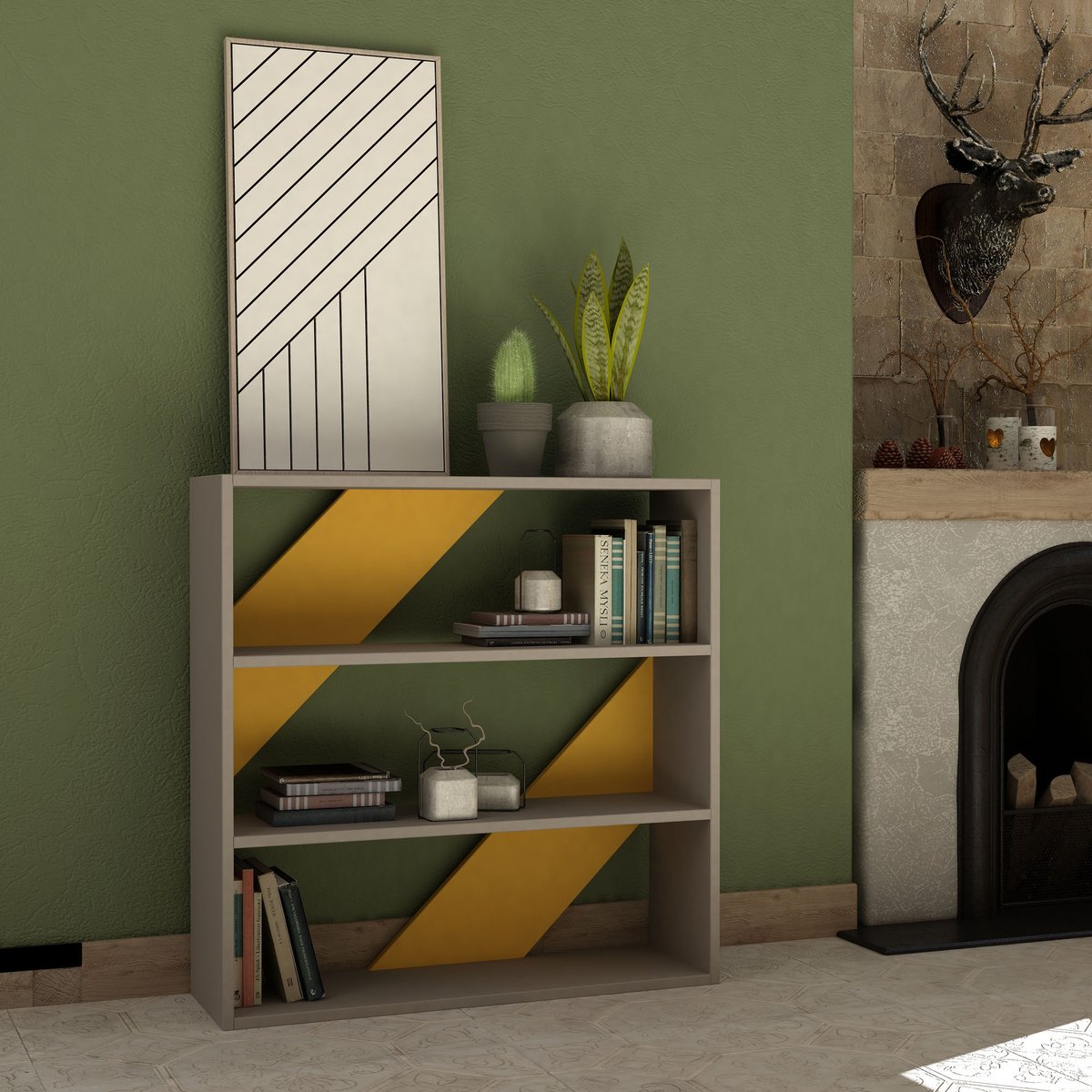 DoseModern's tweet image. If you're anything like me, you find home design and décor inspiration just about everywhere, and this bookshelf might just be for you! Get our LEAN 1’LI Light Mocha and Mustard Bookshelf for only $230.85! #doseofmodern LINK: bit.ly/30nwbzn