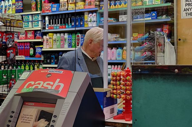 snigskitchen's tweet photo. Boris Johnson's dad Stanley has already broken the travel ban (https://t.co/b1jDyQGM0h). Now he's gone shopping without wearing a mask. He doesn't think the rules apply to him.  https://t.co/HC7wV4Io6n https://t.co/Bp6T4jl3tA