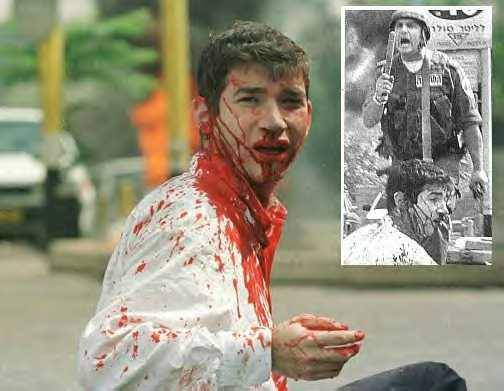 Today marks 20 years since Tuvia Grossman, the bloodied "Palestinian," appeared all over the media, leading to the creation of HonestReporting.On Sep 30, 2000, The  @nytimes,  @AP and others published a photo of a bloodied young man seen near a club-wielding Israeli policeman.