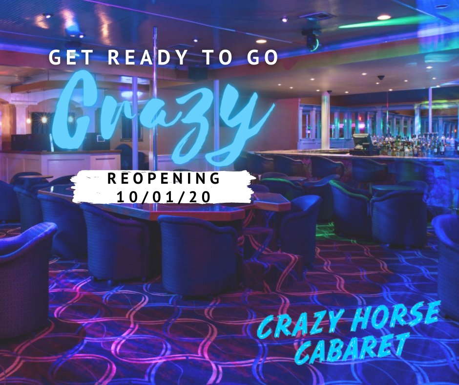 You read that right. We're reopening TOMORROW (Thursday, October 1) at 11:30AM! Hurry in for lunch and stay through dinner. Our crazy girls are ready to entertain you until we're forced to close early at 11PM.