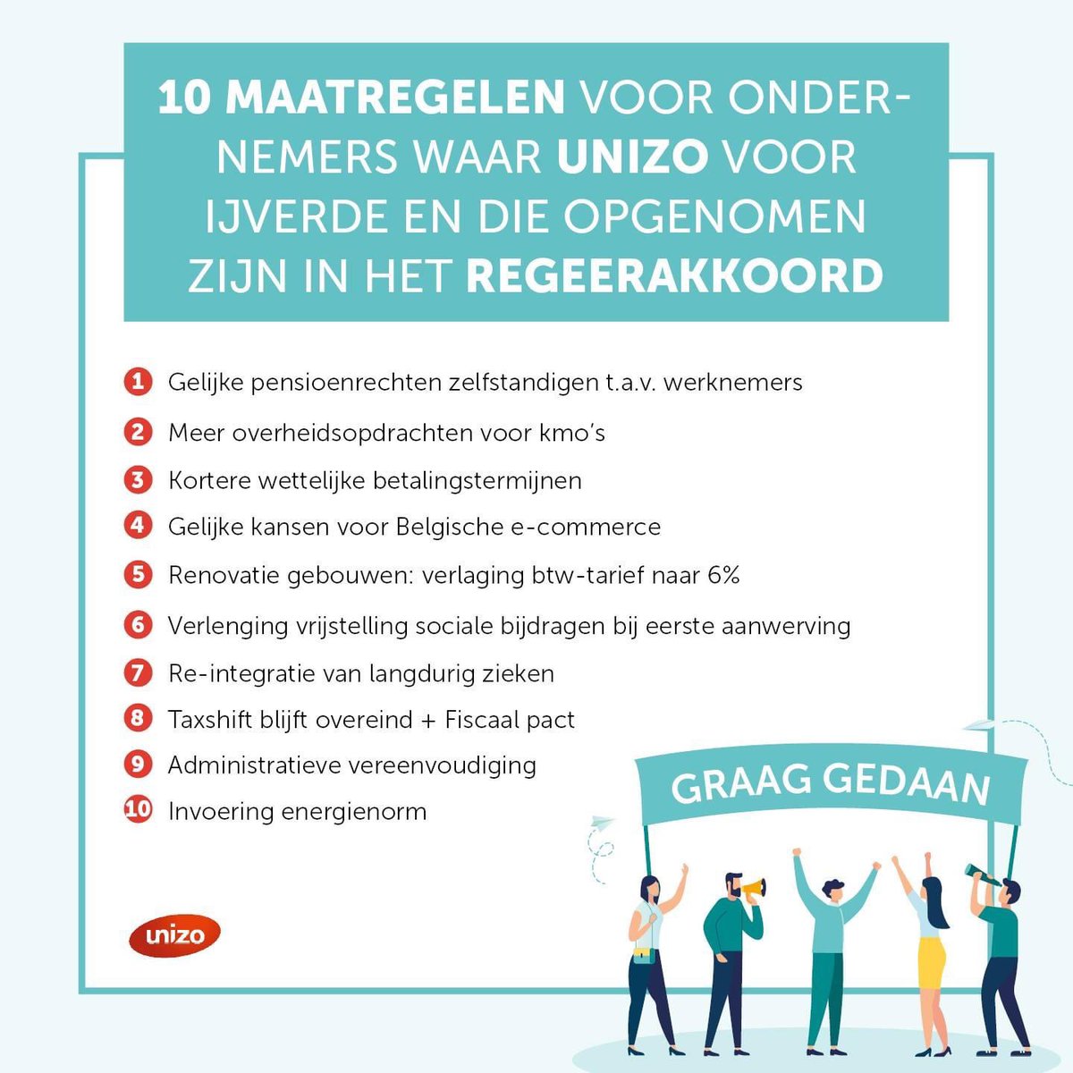 JosVermeiren's tweet photo. Als grootste ondernemersvereniging neemt UNIZO het op voor jouw rechten en belangen als zelfstandige ondernemer, kmo-bedrijfsleider of vrije beroeper! 👇 @UNIZO_OVL #vivaldi https://t.co/ftvuCYPi1s