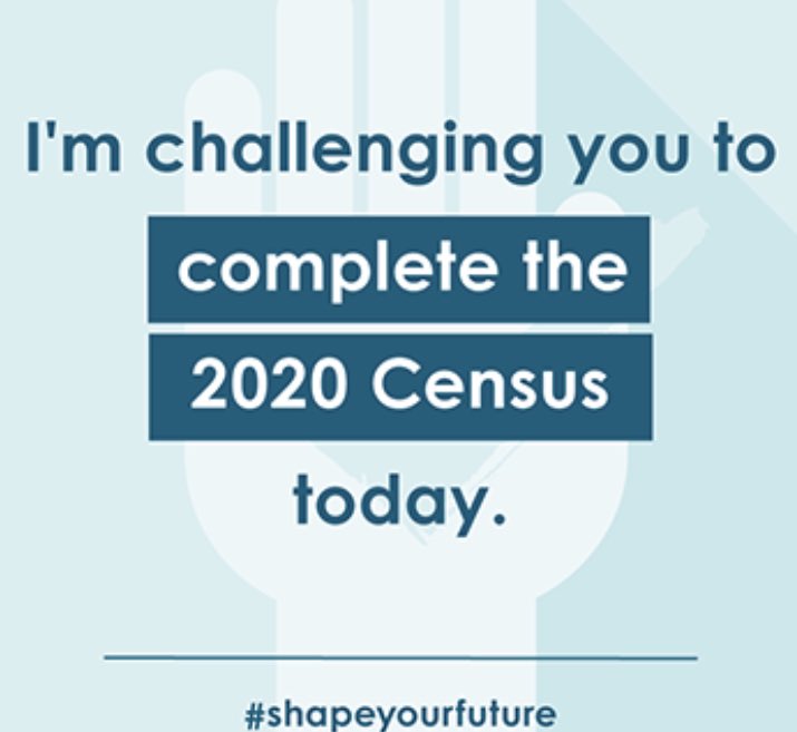 AugustaCounts's tweet photo. I have a challenge for you today let’s see who gets theirs done ! https://t.co/w7K8lR7kTS #loveaugusta #2020census https://t.co/PpXAUaGybA