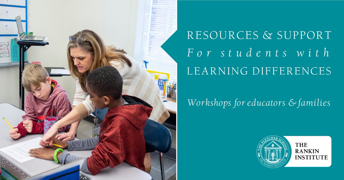 FletcherFalcons's tweet photo. The Rankin Institute is offering programs virtually this fall! Join us via Zoom for our expert-led seminars covering a wide-range of topics on #learningdifferences.

Learn more and register at https://t.co/hVqQXc7nc3

#TFSRankinInstitute #learningdisabilities #neurodiversity https://t.co/4jsfAcc8mX