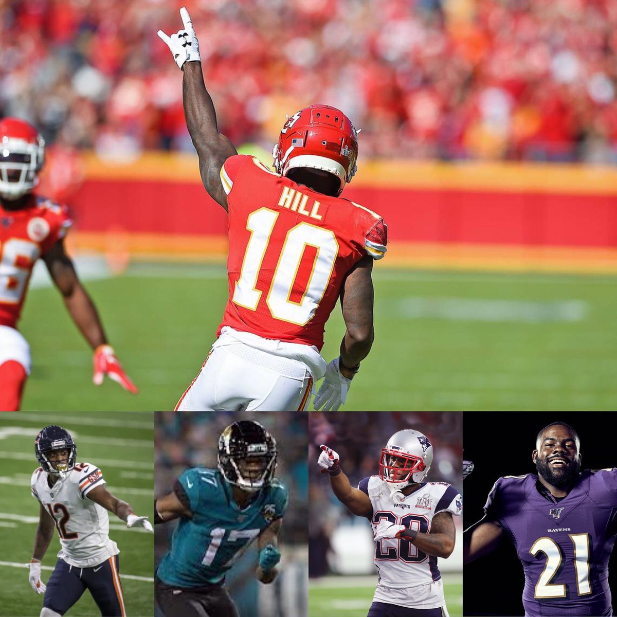 Backyard_MVPs's tweet photo. 🚨 TRADE ANNOUNCEMENT 🚨

0-3 @mmerrill26 gets to work on remaking his roster with two trades 

@mmerrill26 trades Tyreek to @andrewlperez13 for Allen Robinson and Mark Ingram

@PMaloney1520 then sends DJ Chark and James White to @mmerrill26 for Robinson https://t.co/74fCftvZe4