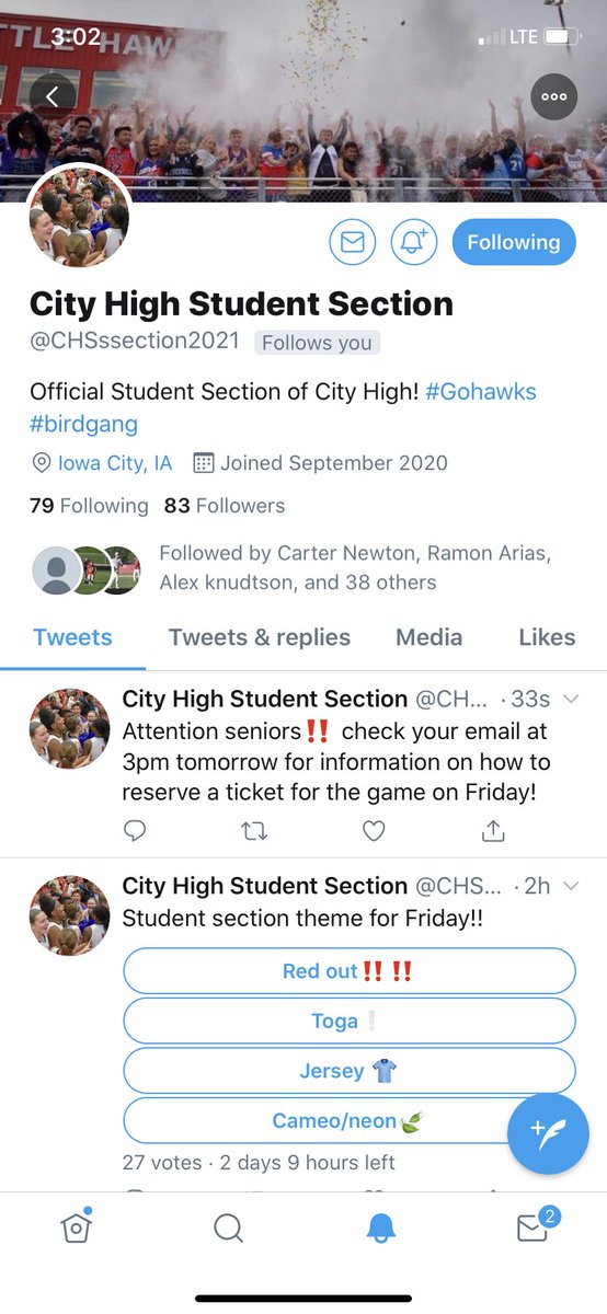 Iowa City High Barstool tweet media