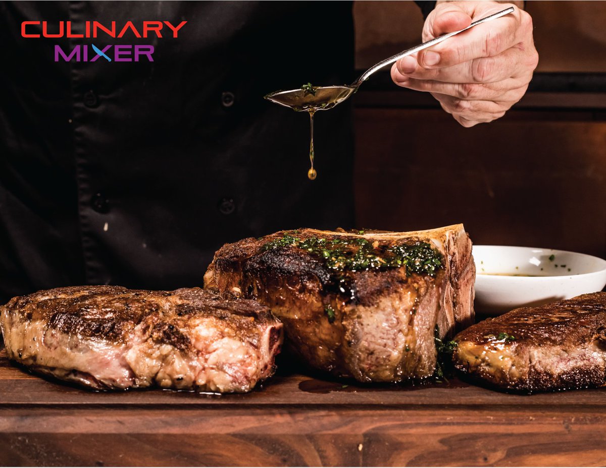 Want to learn how to cook this mouth-watering steak? Check out our virtual culinary classes with Chef Peter of Red South Beach by visiting l8r.it/dOuD 🥩 #culinarymixer #virtualcookingclasses