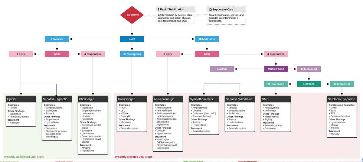 ddxof with another useful algorithm, this time for toxindrome evaluation: