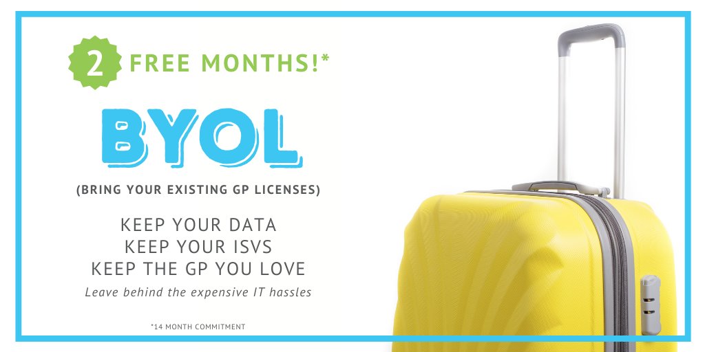 PowerGPOnline's tweet photo. ⭐Special Offer ⭐ Already have #MSDynGP? Bring your existing GP licenses to the PowerGP Online Cloud and the first TWO MONTHS are FREE!  https://t.co/mGREwgKEKV https://t.co/iENAHJIjuN