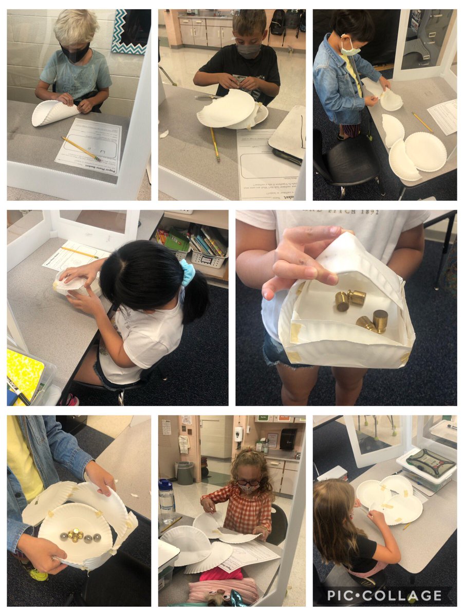 Last week we worked with <a href="/StpierreAmy/">Mrs. Amy St. Pierre</a> on creating a basket that could hold weight with only three paper plates and 6 inches of tape! <a href="/HilliardWolves/">Washington Elem</a>