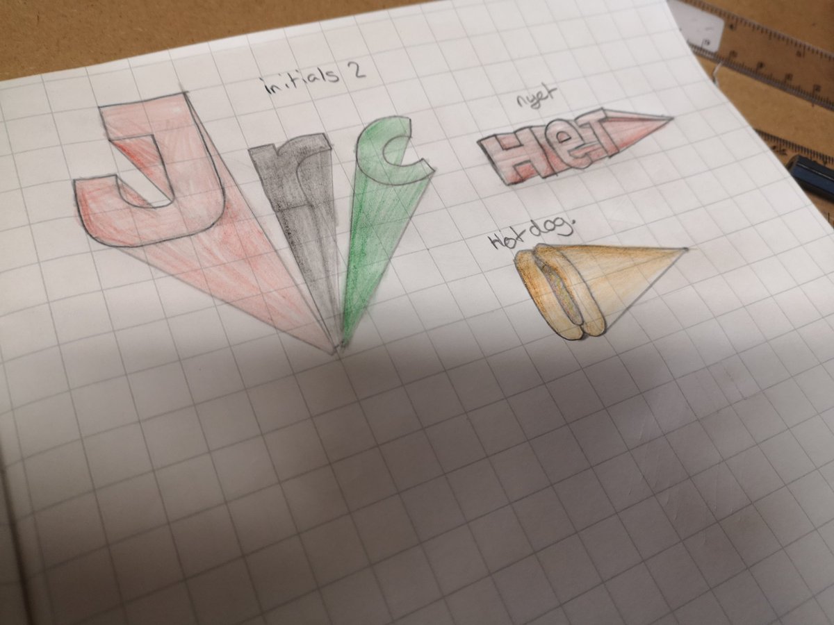 MrsC_BHCS_Tech's tweet image. Yr9 getting to grips with 1-pt perspective. I&apos;m loving how much their sketching &amp;amp; drawing skills are coming on during this unit of work. Some students also building on rendering skills from last wk. #GraphicalCommunication #SketchingSkills #DTrules @BHCS_CIF @BrightonHillSch