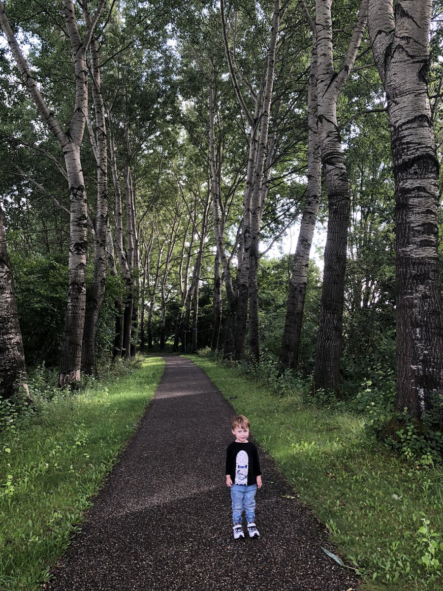 My grandson in this magical environment