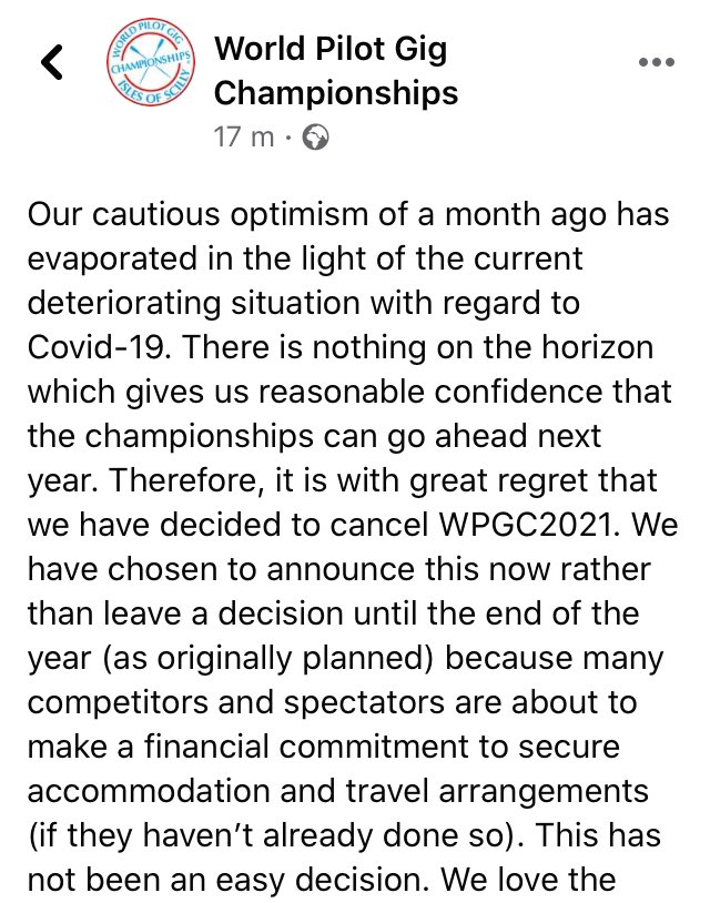 BBCCornwall's tweet photo. BREAKING- there will be no World Pilot Gig Championships on the Isles of #Scilly in 2021

Organisers say “this has not been an easy decision” 

Tune in to @Skentelbery at #Breakfast for more details and reaction 

#WPGC2021 @BBCSpotlight https://t.co/dXWItAwEoD