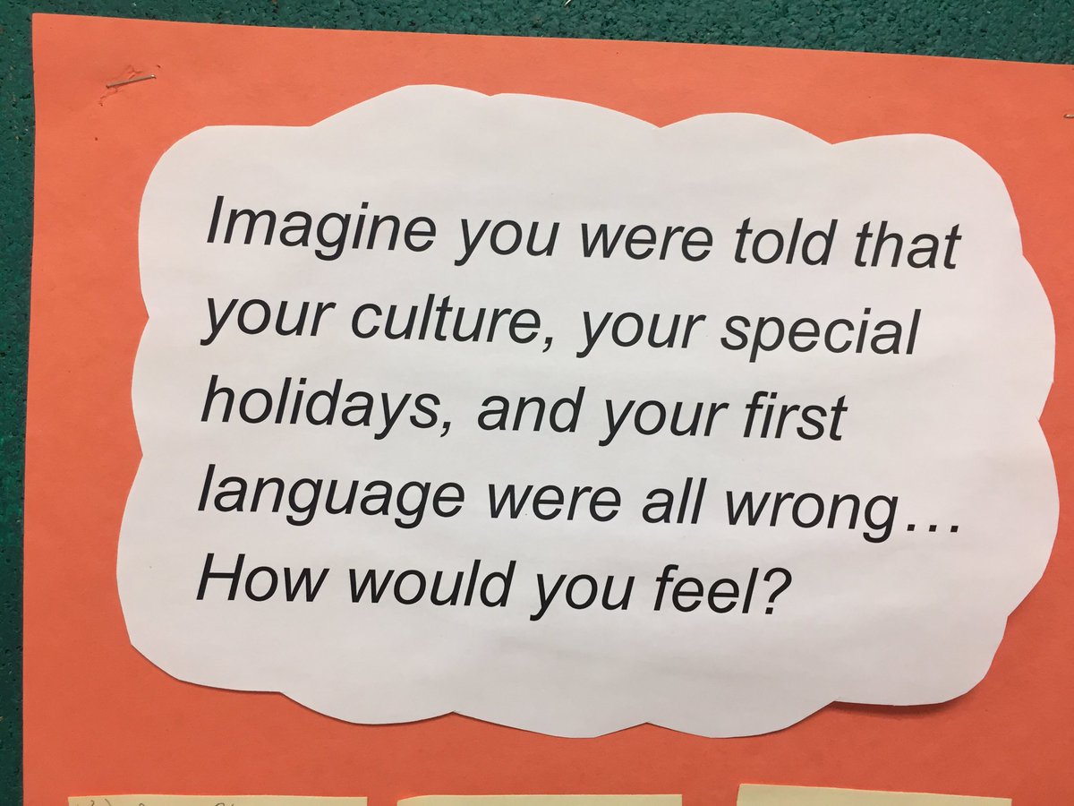 CuristonNatalie's tweet photo. Today was Orange Shirt Day and the grade eights  reflected on the impact residential schools had on Canada’s indigenous communities. We will not forget @johnmccraeps https://t.co/o2IYIjBTxO