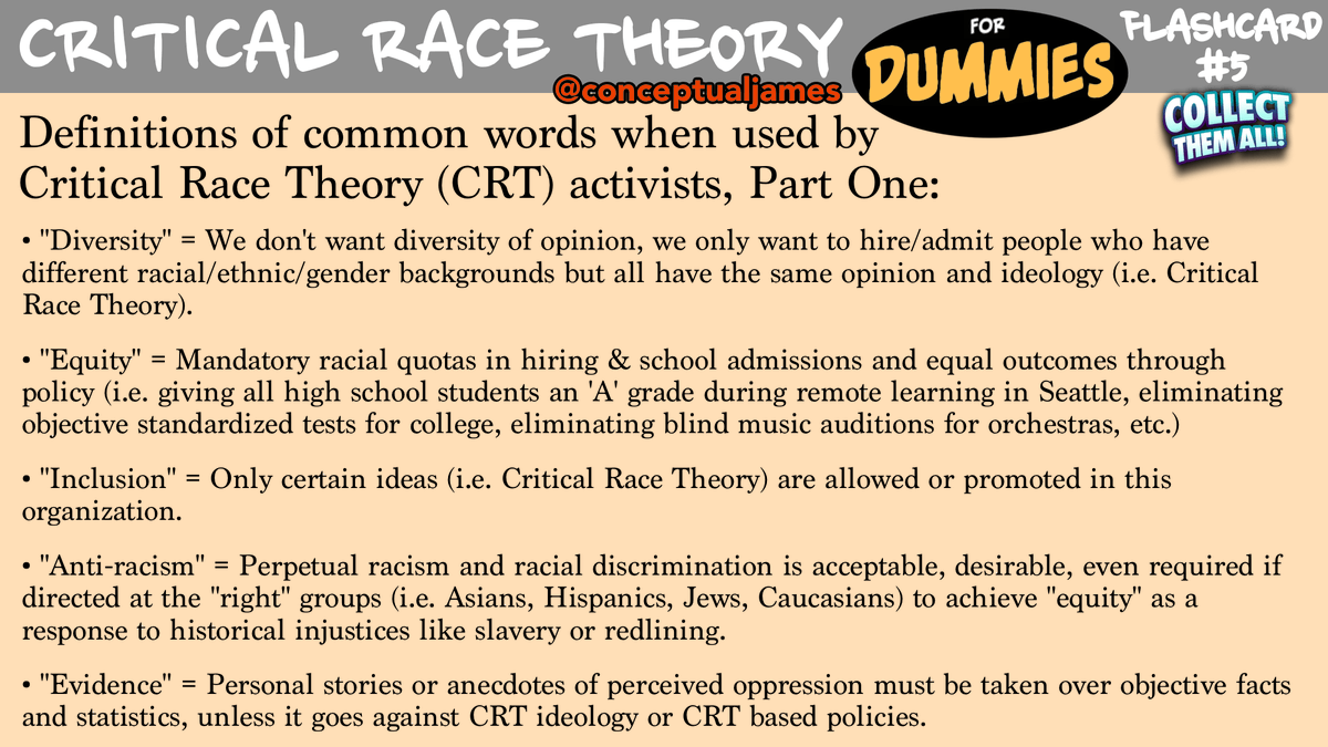 Critical Race Theory flashcards, #5. Collect and share.