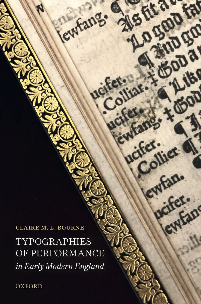 2018 CHI fellow Claire M. L. Bourne <a href="/roaringgirle/">claire m. l. bourne</a> explores the relationship between typography &amp; theatrical performance her new book TYPOGRAPHIES OF PERFORMANCE IN EARLY MODERN ENGLAND, just out from <a href="/OUPAcademic/">Oxford Academic</a>: global.oup.com/academic/produ….

<a href="/EnglishatPSU/">Penn State English</a> #CHIFellowsSpotlight