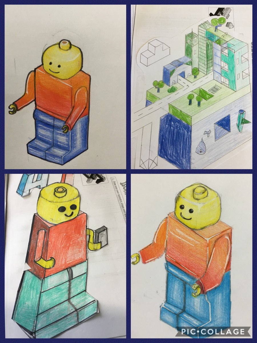 Some great isometric drawings by KS3 students #isometric #ks3dt #challengechallenge