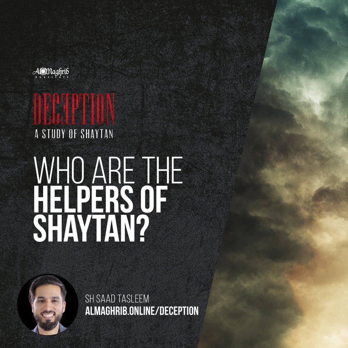 almaghrib's tweet photo. Getting you to focus on people's sins and weaknesses while ignoring the goodness in them is a great accomplishment for Shayṭān.
- Shaykh @SaadTasleem
#Deception #Ibless #AlMaghribOnline https://t.co/bCuhiO4lK2