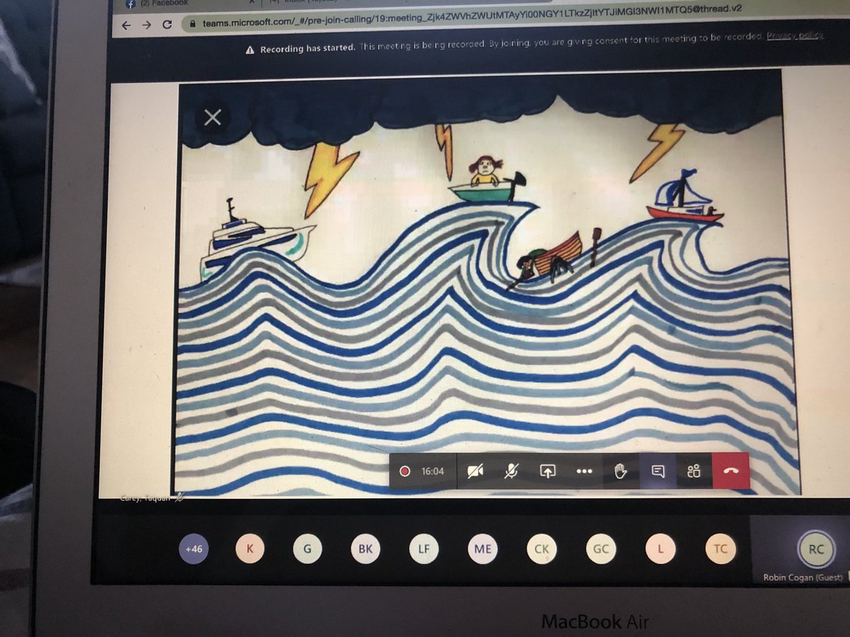 Loved this picture and the explanation on the Webinar on School Nurses Connecting with students during a pandemic. We are all in the same storm with COVID but we need to know we are all in different boats . Be kind #FLC