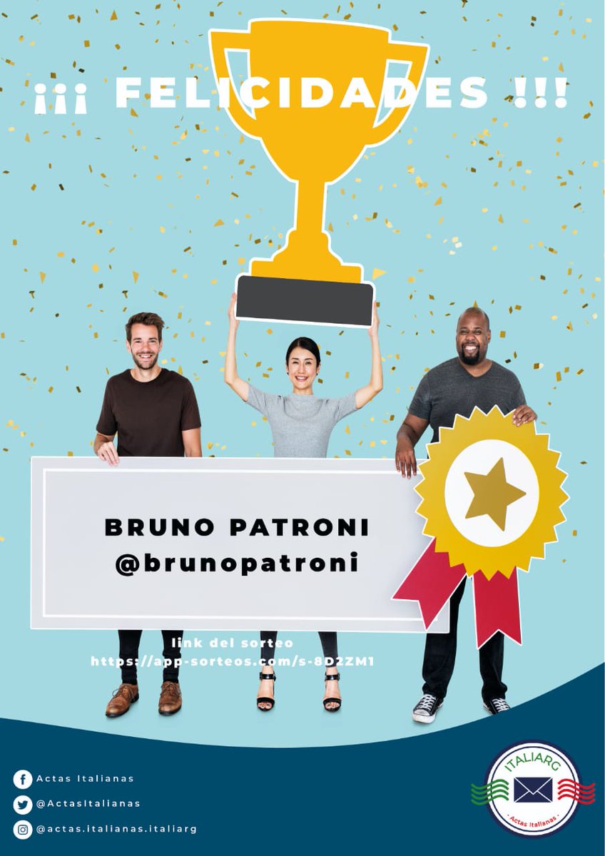 Tenemos ganador.!!
Gracias a todos por participar y conocer nuestro trabajo..